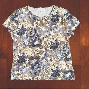 Croft & Barrow Vintage Floral T-Shirt